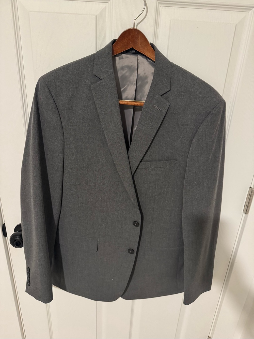 Van Heusen Men's Charcoal Gray Two-Button Suit Jacket